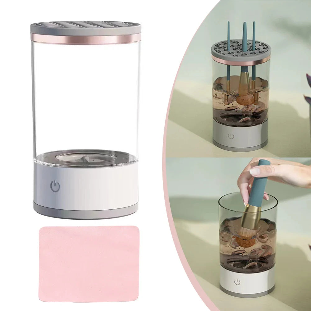 Makeup Brush Cleaner Machine — Deep Clean & Dry in Seconds | Removes Bacteria & Buildup