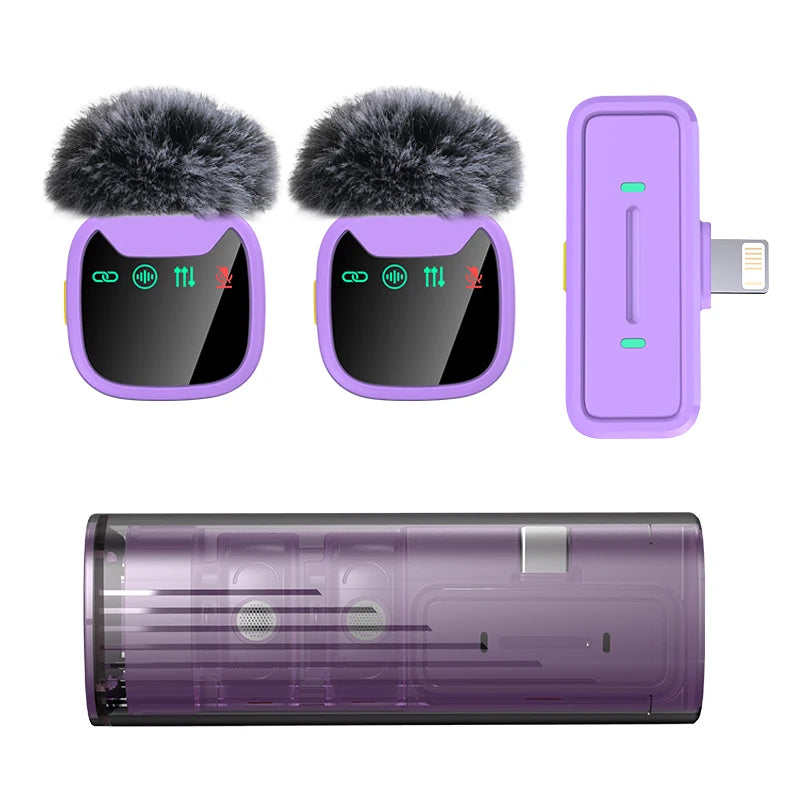 Wireless Lavalier Microphone — Plug & Play Noise-Cancelling Mic for Creators