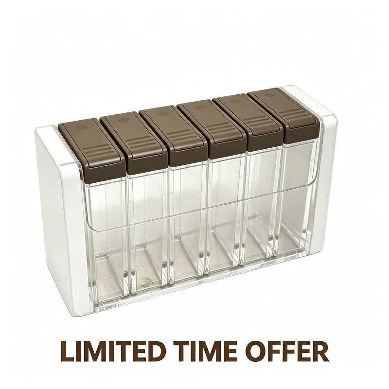 Magnetic Spice Jar Set — Organise Your Kitchen Wall in Style