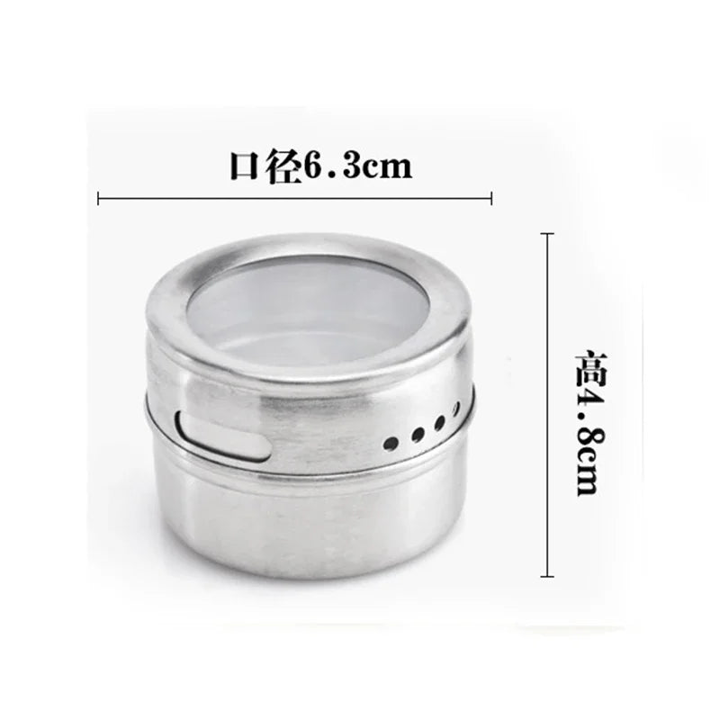 Magnetic Spice Jar Set — Organise Your Kitchen Wall in Style