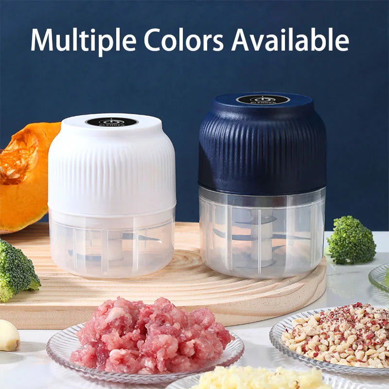 Mini Electric Garlic Crusher — Mince Garlic in Seconds, No Smell on Your Hands