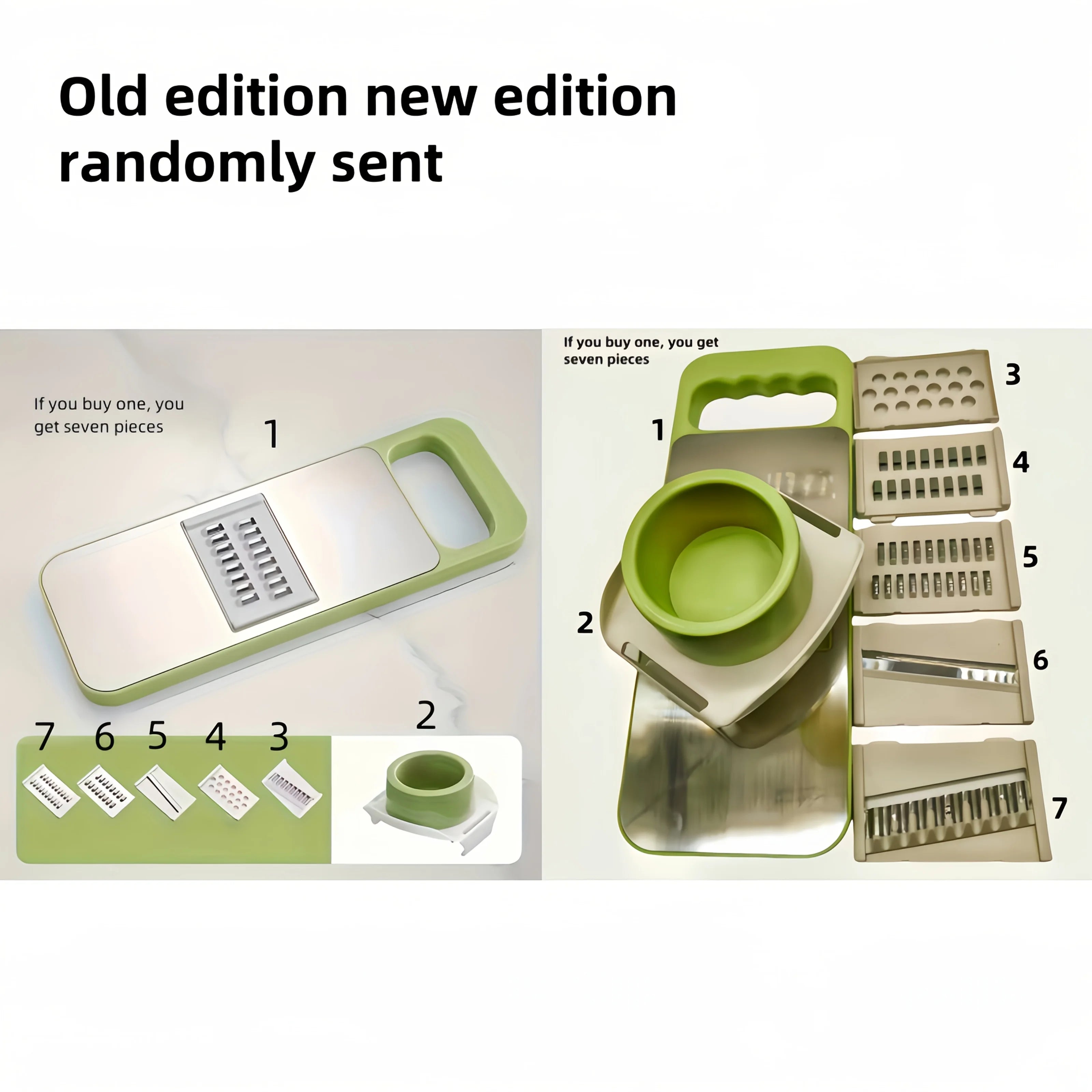7-Piece Vegetable Slicer & Grater Set — Prep Faster, Cook Smarter
