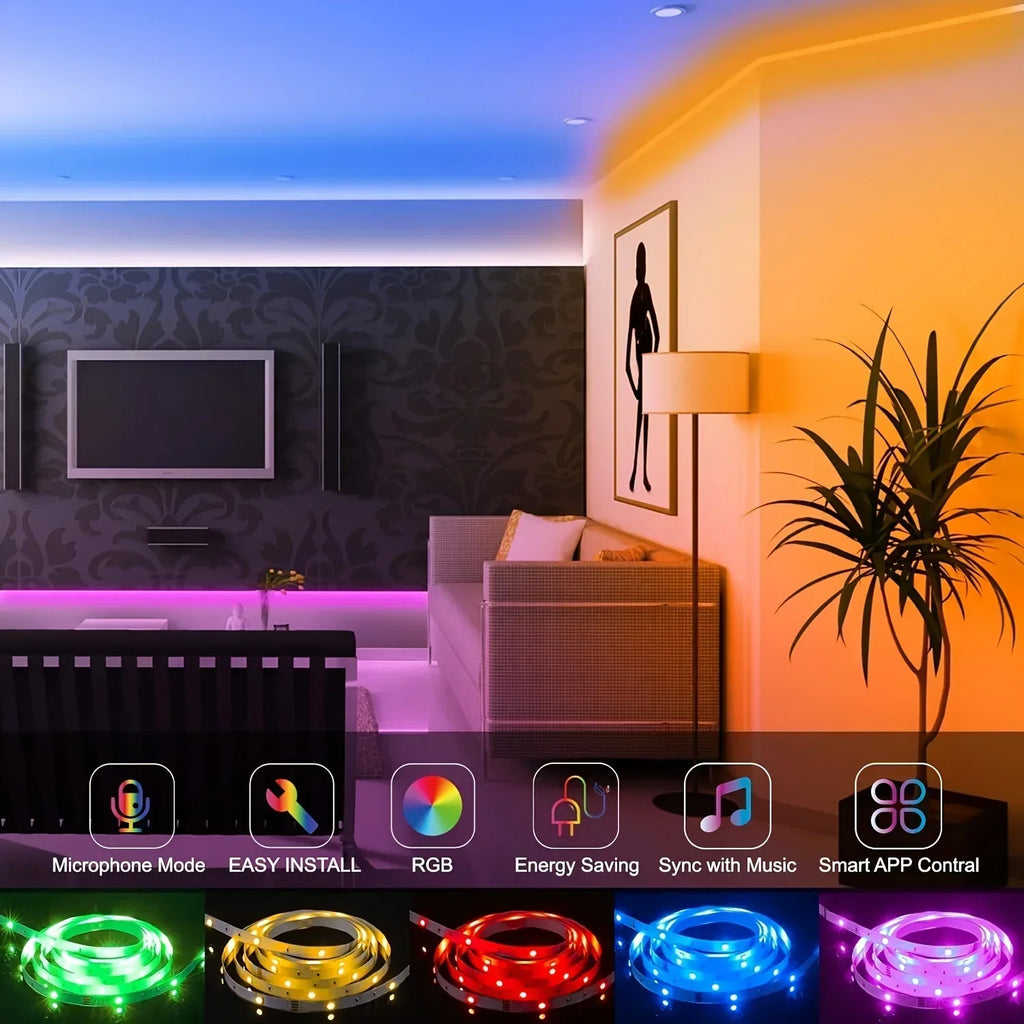 RGB Gaming LED Light Strip — Level Up Your Setup with Music-Sync Lighting