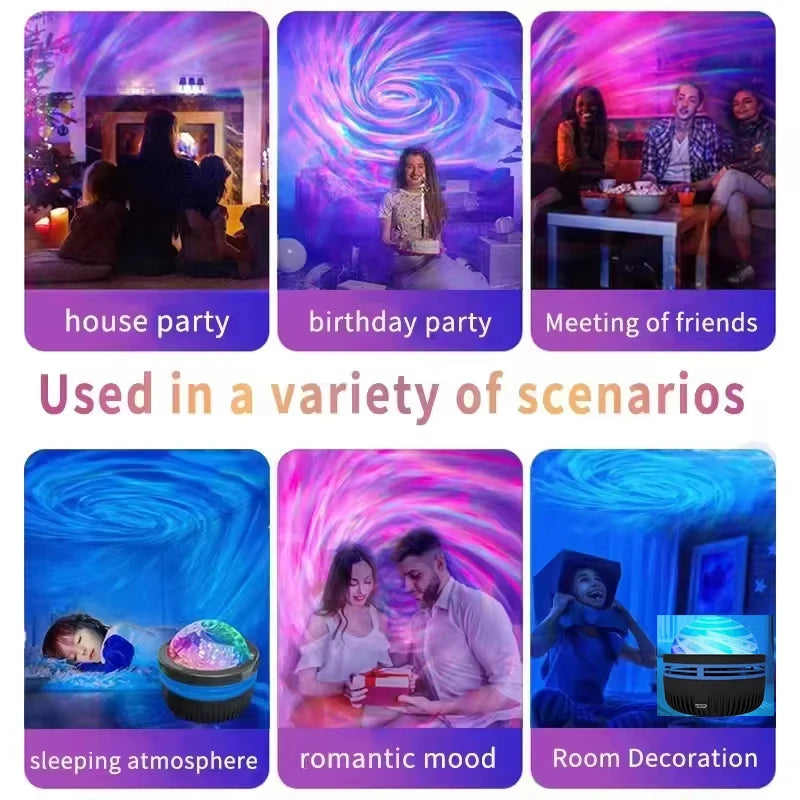 Galaxy Sky Projector — Colourful Cosmos for Bedrooms & Party Nights