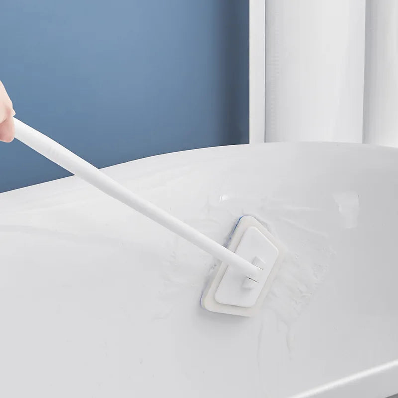 Long-Handle Bathroom Cleaning Brush — Scrub Every Corner Without Bending