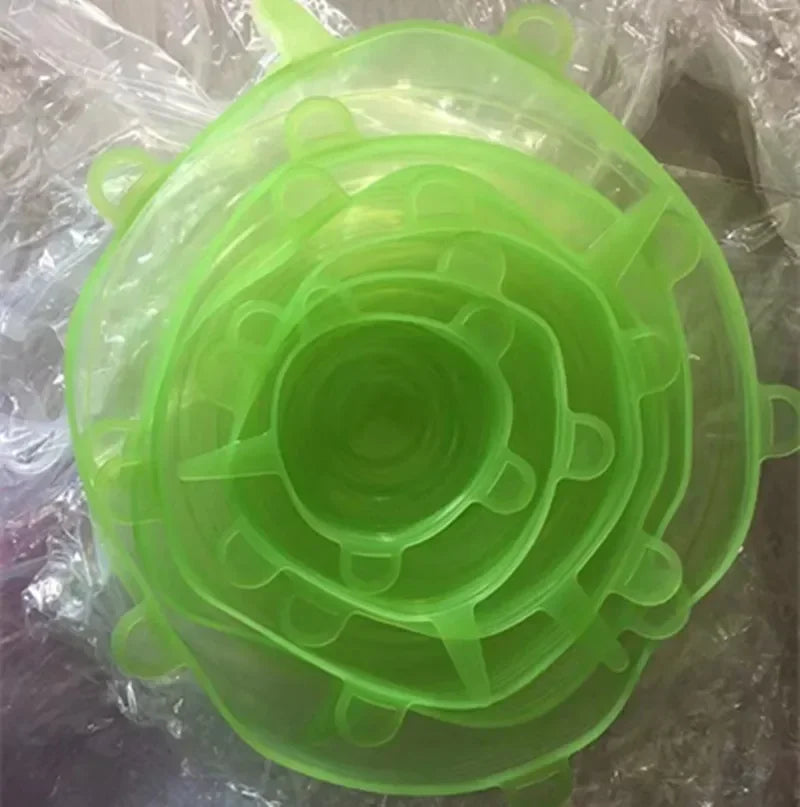 Silicone Stretch Lids Set — Keep Food Fresh, Ditch the Cling Film