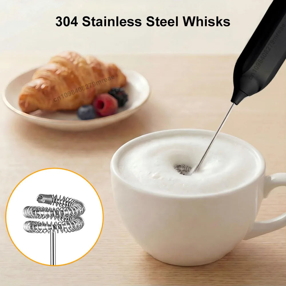 Handheld Milk Frother — Barista-Quality Foam in 30 Seconds