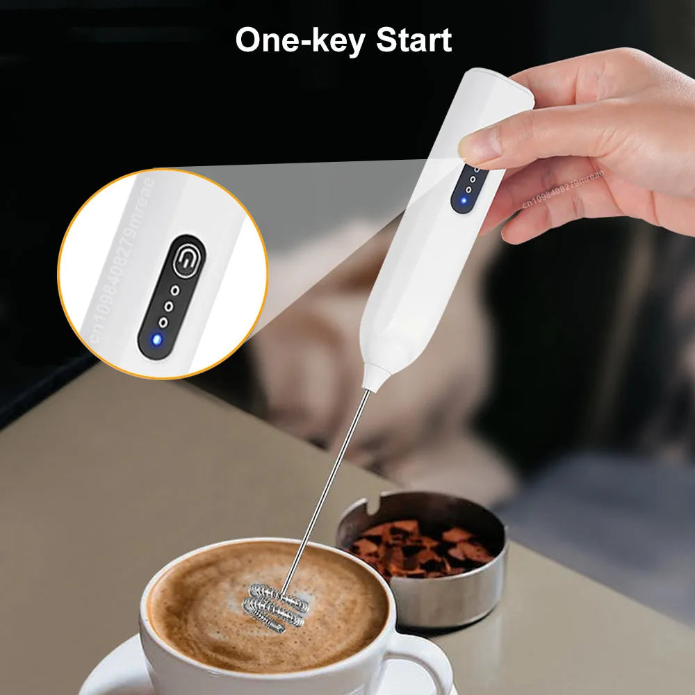 Handheld Milk Frother — Barista-Quality Foam in 30 Seconds