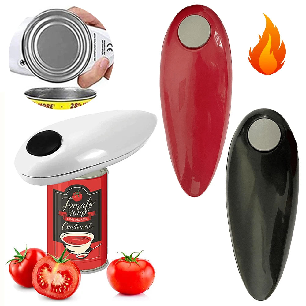 Electric Can Opener — One-Touch Opening, Smooth Edges Every Time