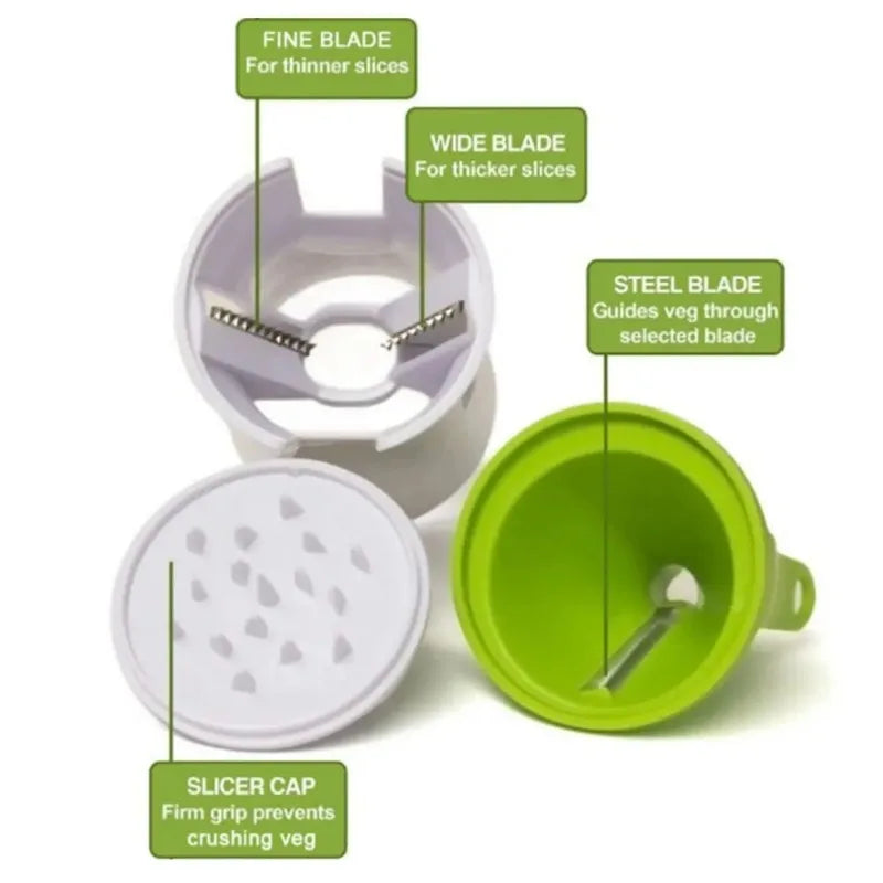Heavy-Duty Vegetable Spiralizer — Turn Veg into Noodles in Seconds