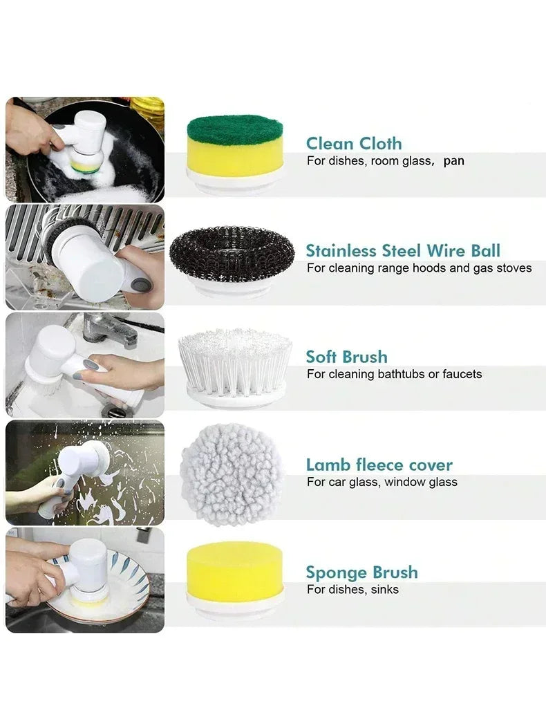 Cordless Electric Spin Scrubber — Deep Clean Every Surface Without the Effort