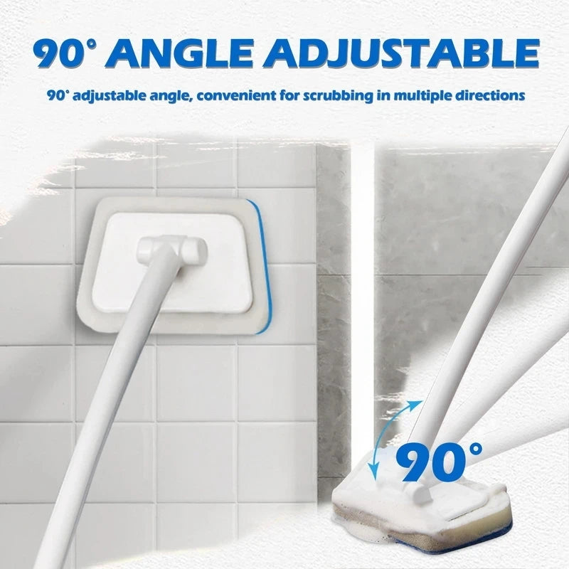 Long-Handle Bathroom Cleaning Brush — Scrub Every Corner Without Bending