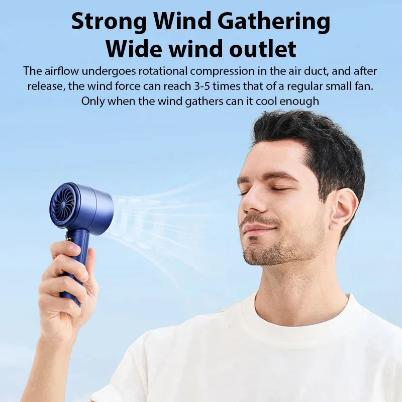 Mini Handheld Fan — USB Rechargeable Portable Fan