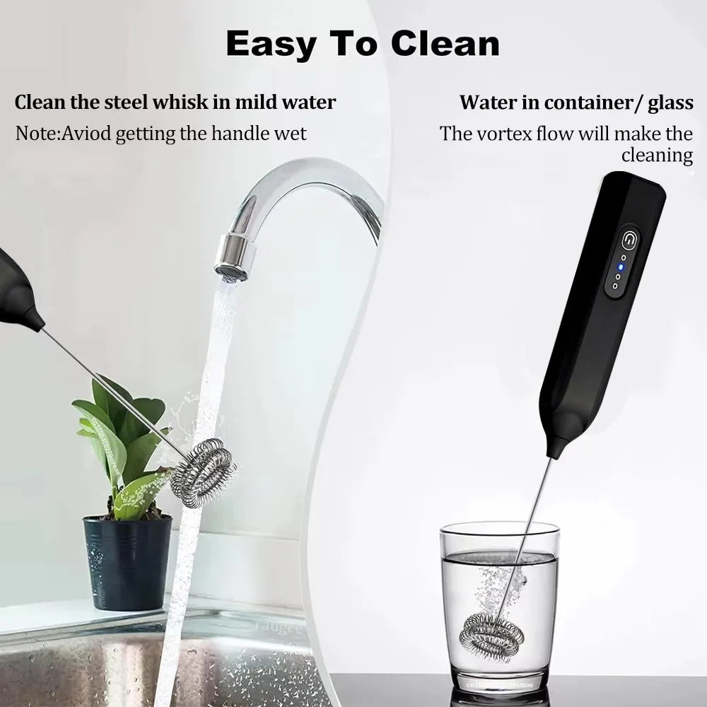 Handheld Milk Frother — Barista-Quality Foam in 30 Seconds