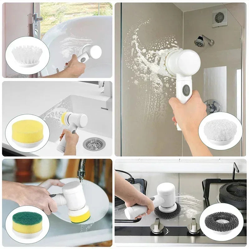 Cordless Electric Spin Scrubber — Deep Clean Every Surface Without the Effort