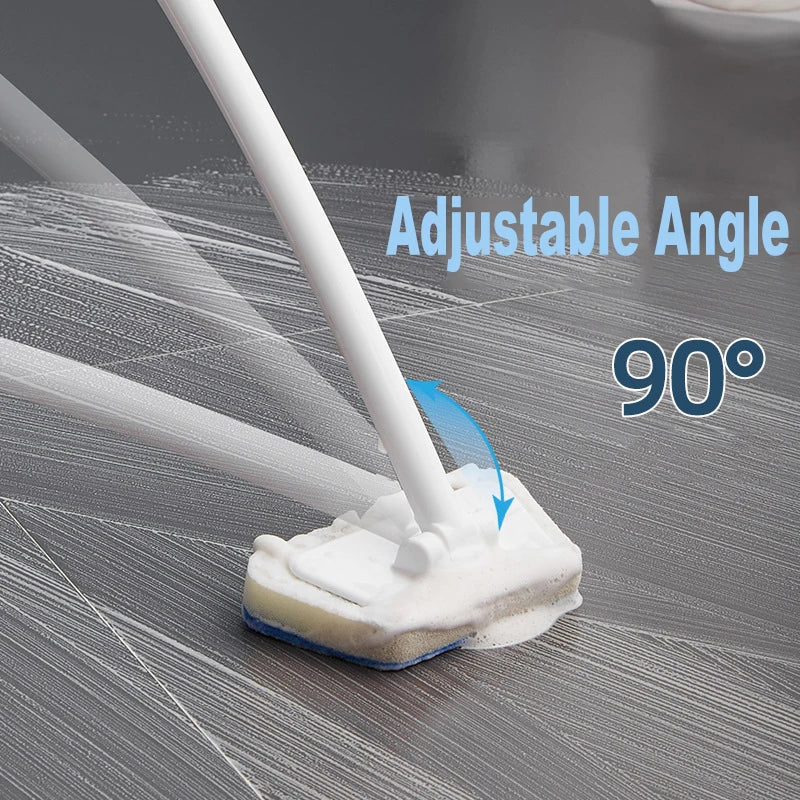 Long-Handle Bathroom Cleaning Brush — Scrub Every Corner Without Bending