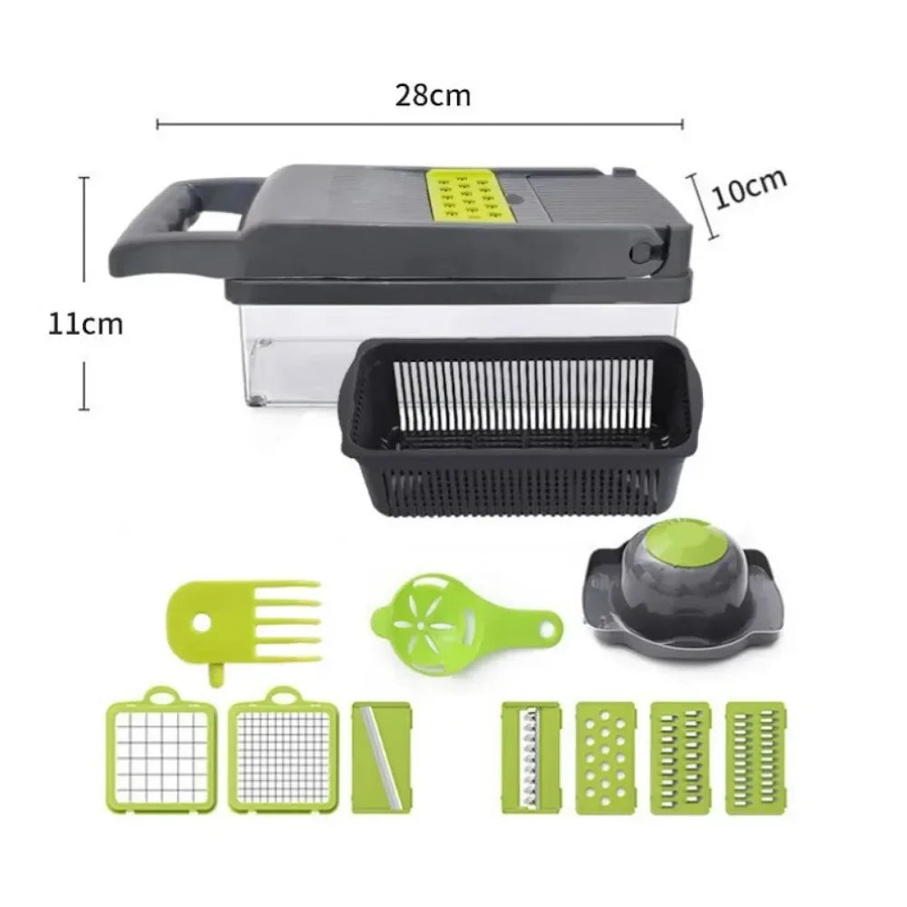 16-in-1 Multifunctional Vegetable Chopper — One Tool, Every Cut You Need