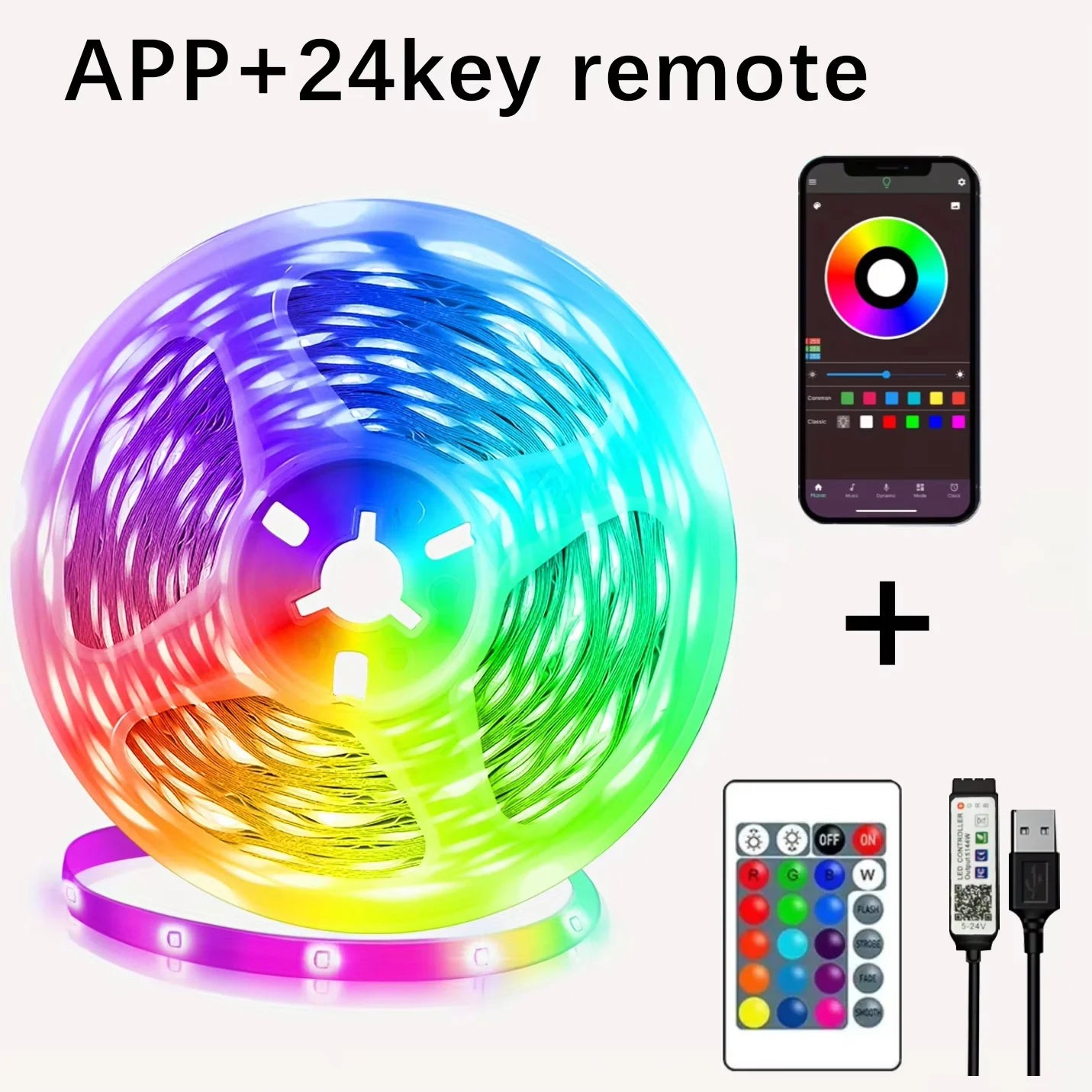 Smart LED Strip Lights — Music Sync Ambience for Any Room