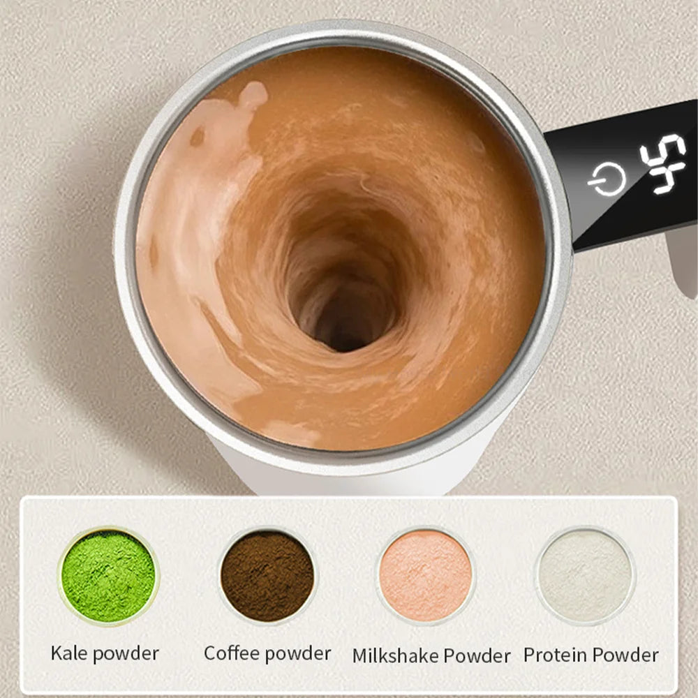 Self-Stirring Coffee Mug — Perfectly Mixed Drinks at the Press of a Button