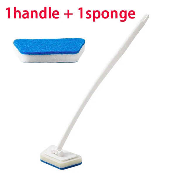 Long-Handle Bathroom Cleaning Brush — Scrub Every Corner Without Bending