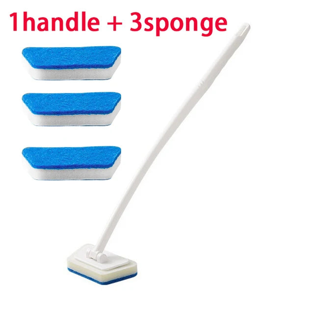 Long-Handle Bathroom Cleaning Brush — Scrub Every Corner Without Bending