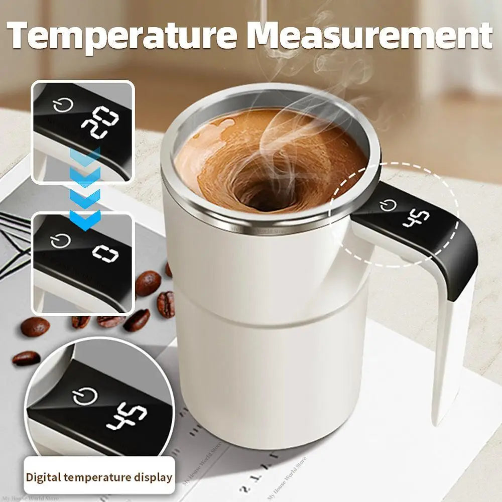 Self-Stirring Coffee Mug — Perfectly Mixed Drinks at the Press of a Button