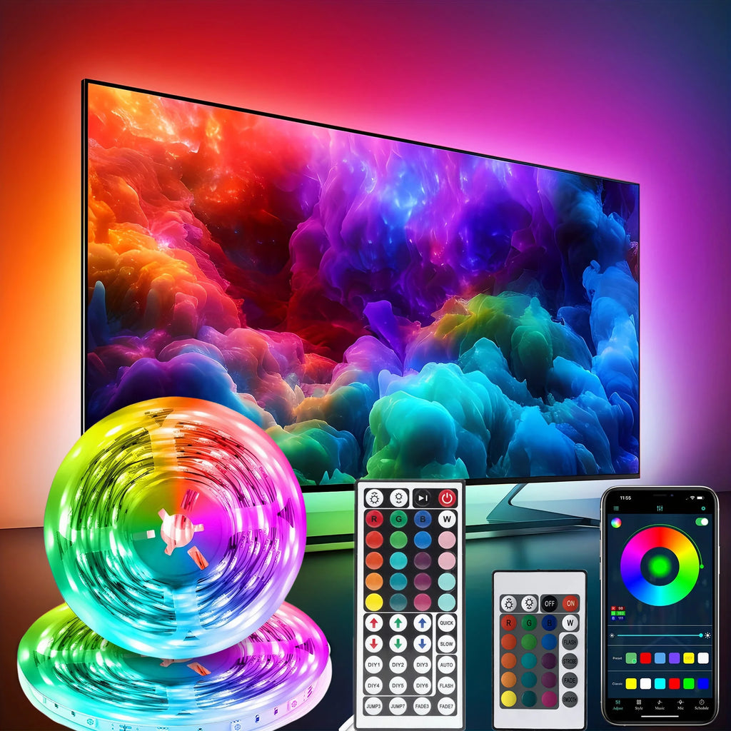 RGB Gaming LED Light Strip — Level Up Your Setup with Music-Sync Lighting