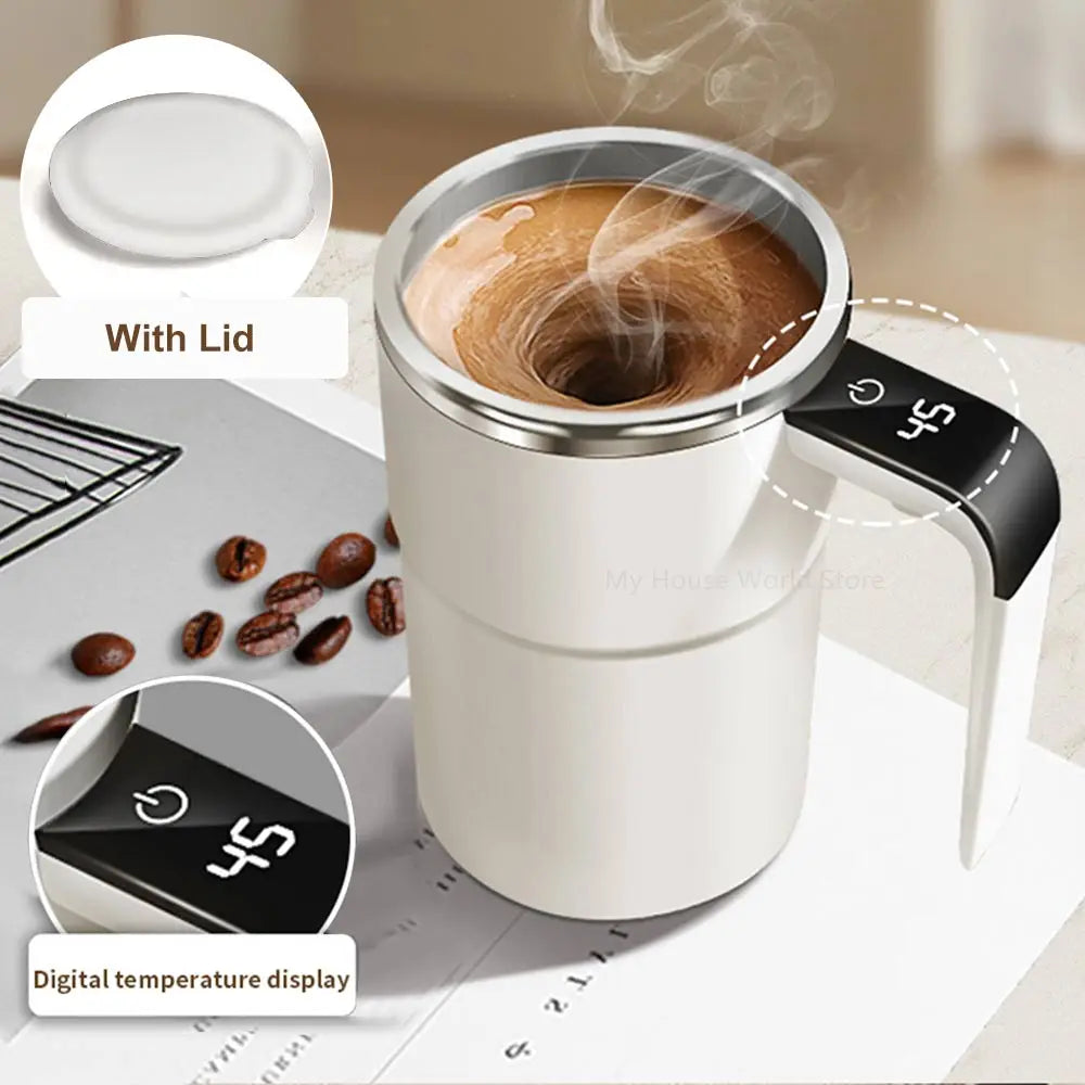 Self-Stirring Coffee Mug — Perfectly Mixed Drinks at the Press of a Button