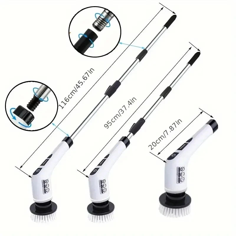 Wireless Electric Cleaning Brush — 7 Heads for Every Surface in Your Home