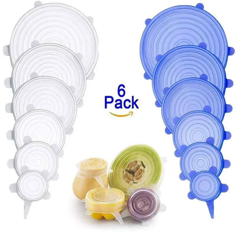 Silicone Stretch Lids Set — Keep Food Fresh, Ditch the Cling Film