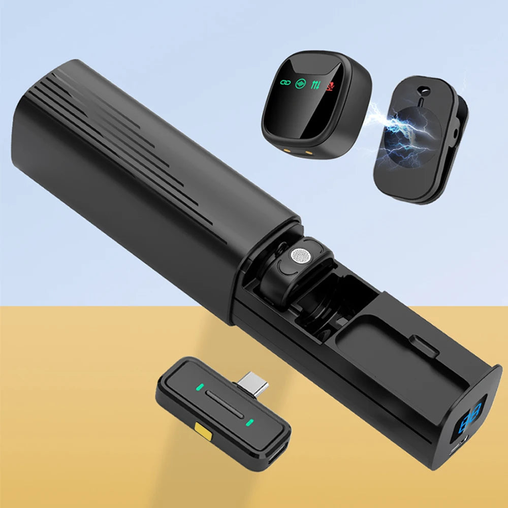 Wireless Lavalier Microphone — Plug & Play Noise-Cancelling Mic for Creators