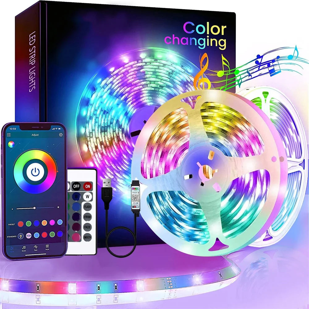 Smart LED Strip Lights — Music Sync Ambience for Any Room