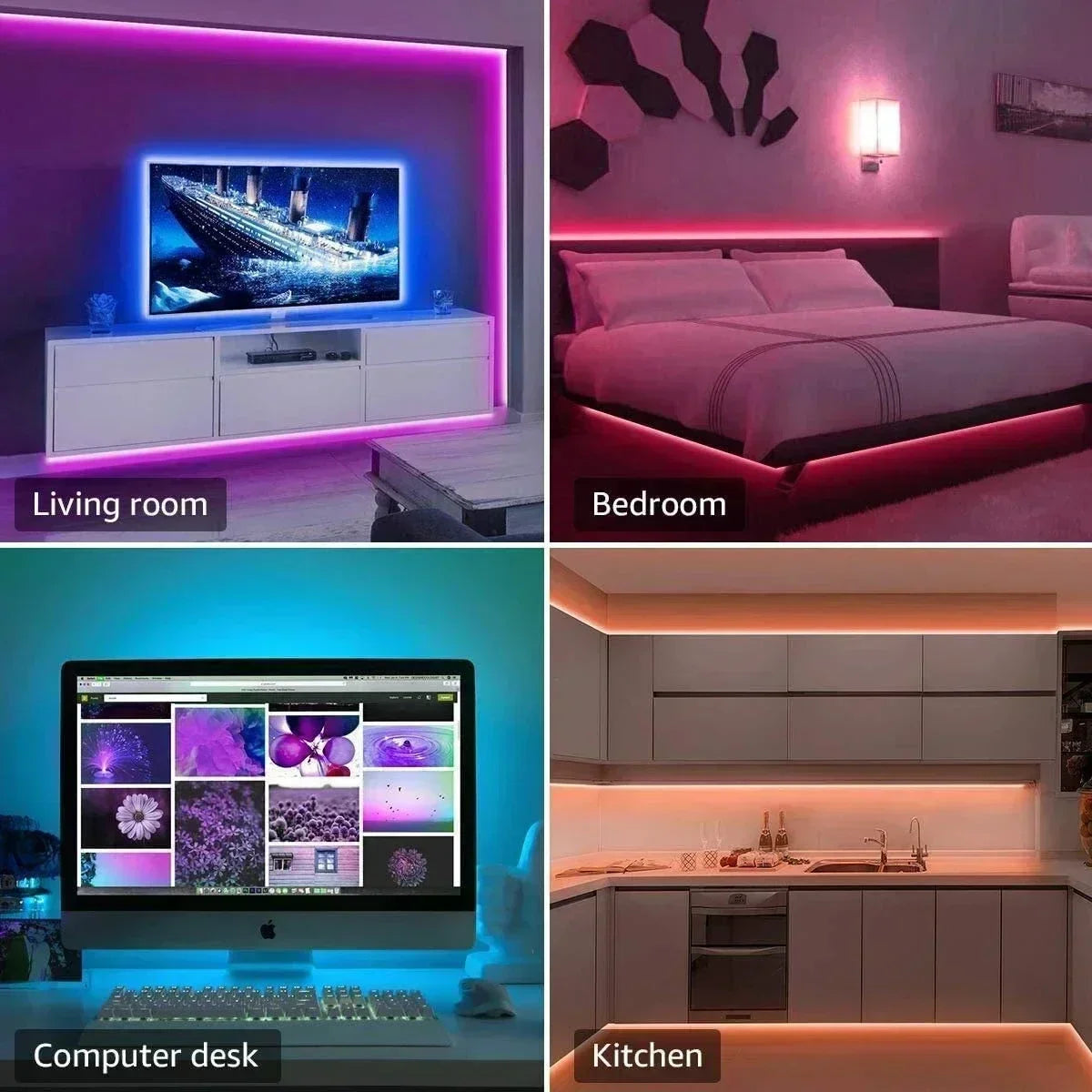 RGB Gaming LED Light Strip — Level Up Your Setup with Music-Sync Lighting