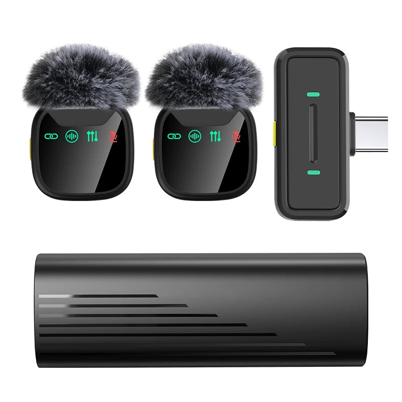 Wireless Lavalier Microphone — Plug & Play Noise-Cancelling Mic for Creators