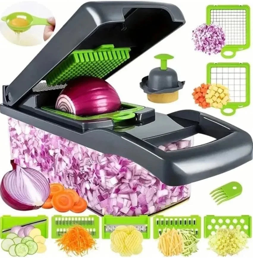 16-in-1 Multifunctional Vegetable Chopper — One Tool, Every Cut You Need