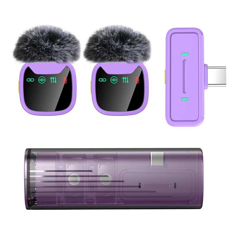 Wireless Lavalier Microphone — Plug & Play Noise-Cancelling Mic for Creators
