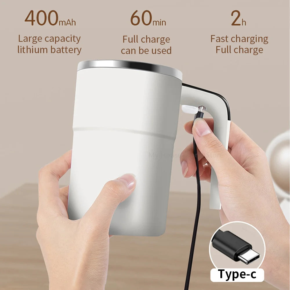 Self-Stirring Coffee Mug — Perfectly Mixed Drinks at the Press of a Button