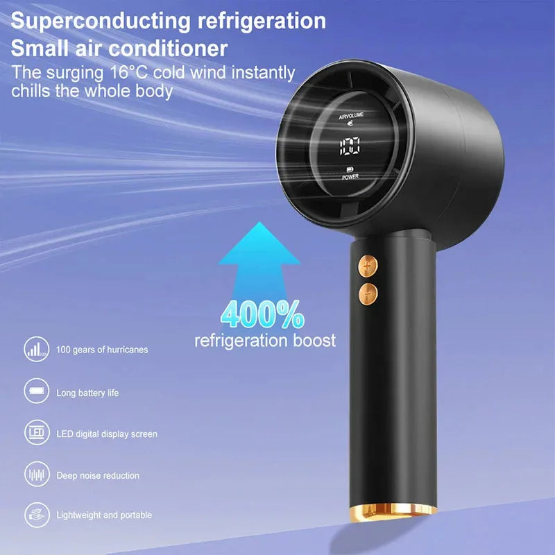 Mini Handheld Fan — USB Rechargeable Portable Fan