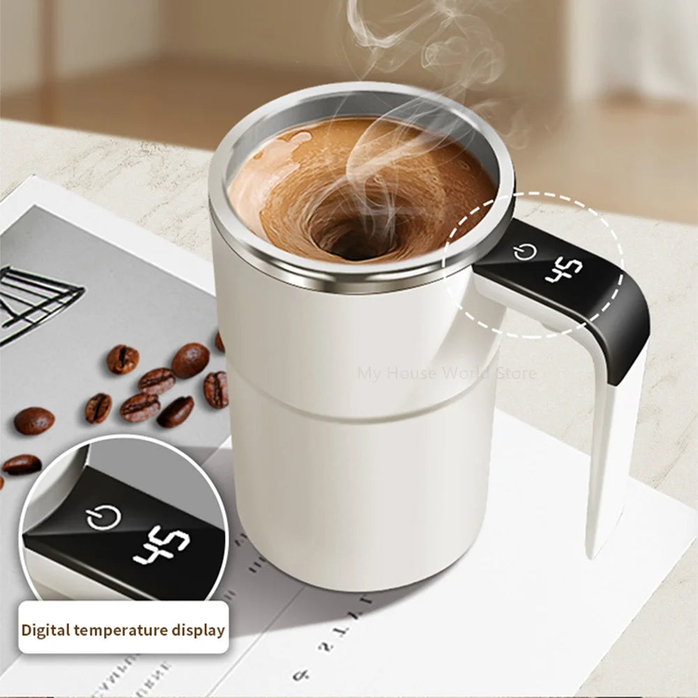 Self-Stirring Coffee Mug — Perfectly Mixed Drinks at the Press of a Button