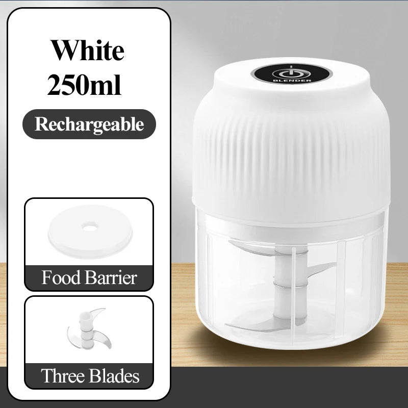 Mini Electric Garlic Crusher — Mince Garlic in Seconds, No Smell on Your Hands