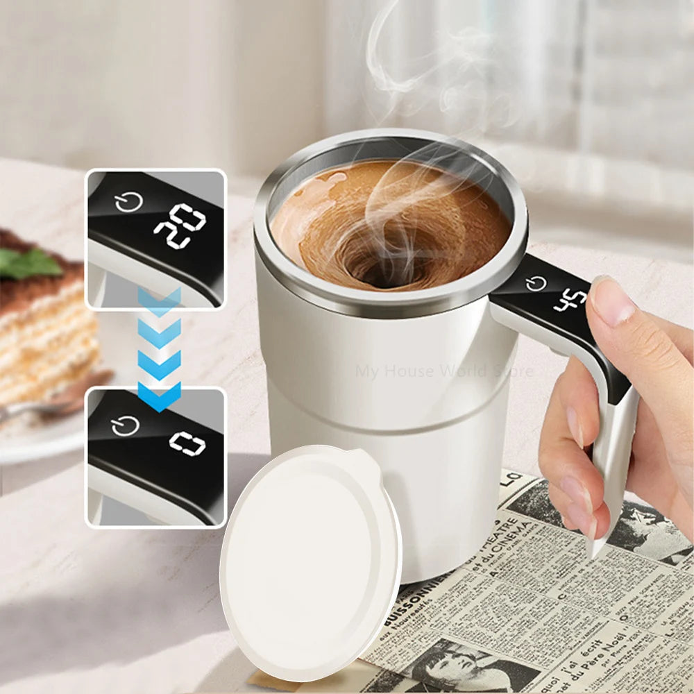Self-Stirring Coffee Mug — Perfectly Mixed Drinks at the Press of a Button