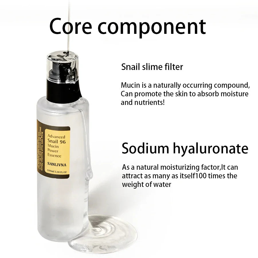 Korean Snail Mucin Serum — Hydrate, Fade Scars & Repair Your Skin Barrier Overnight
