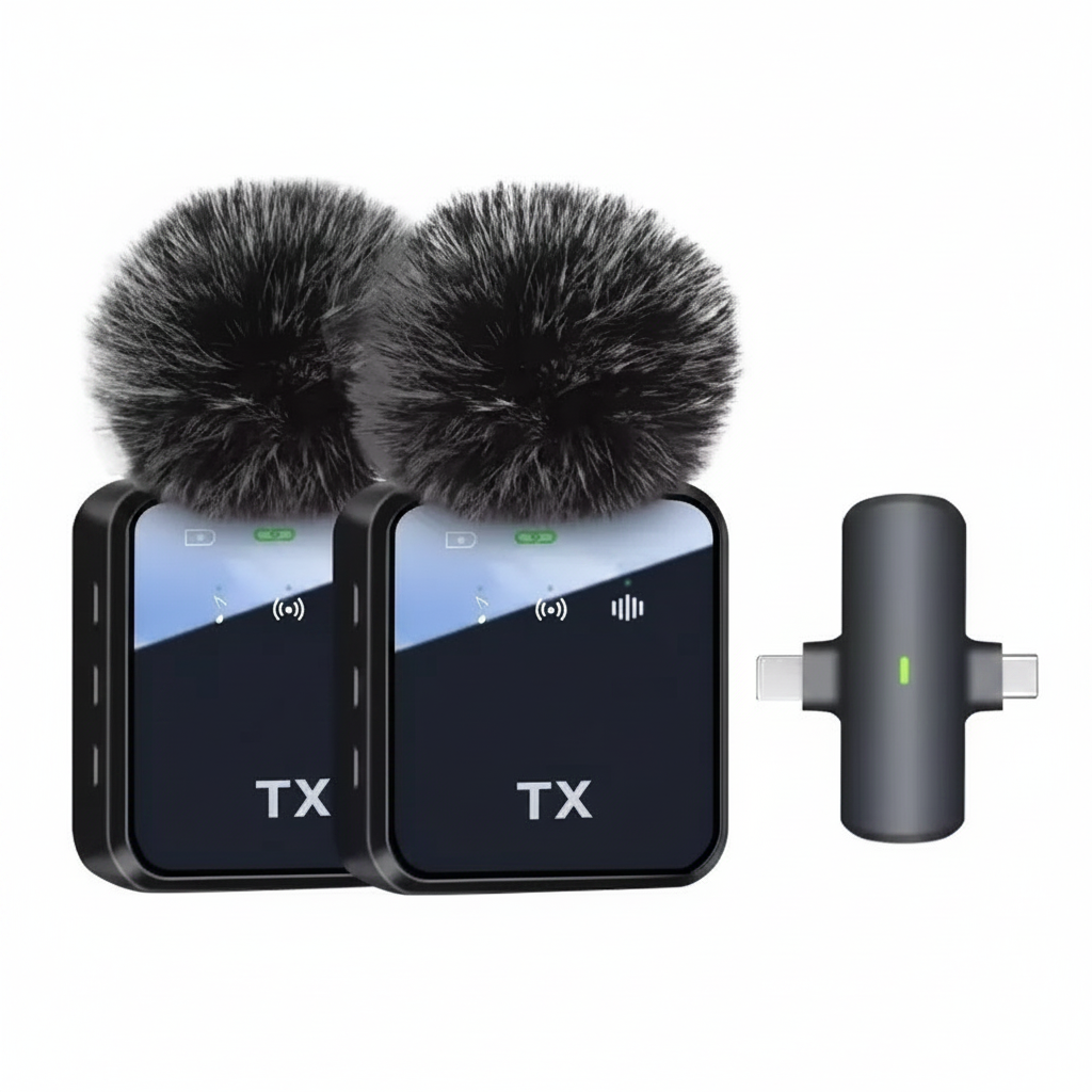 3-in-1 Wireless Microphone on white background