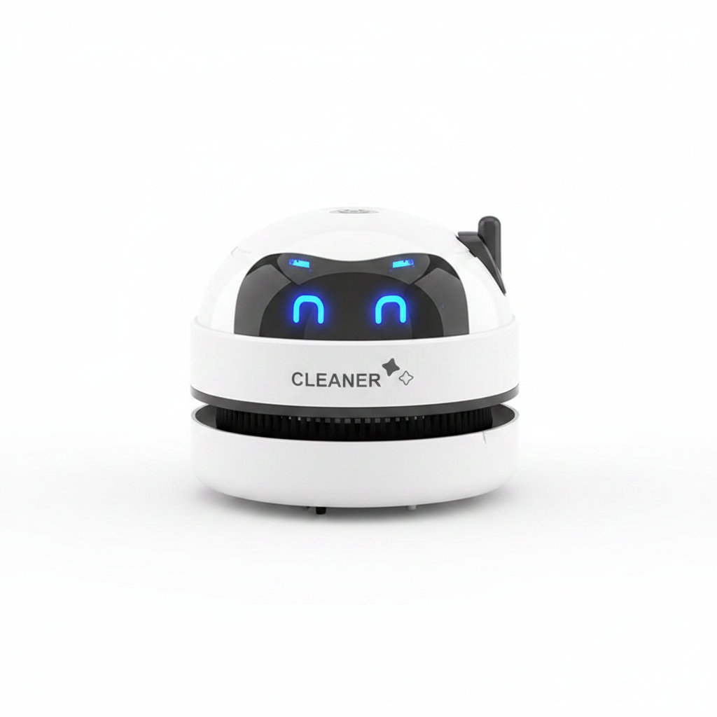 Mini Desk Vacuum on white background