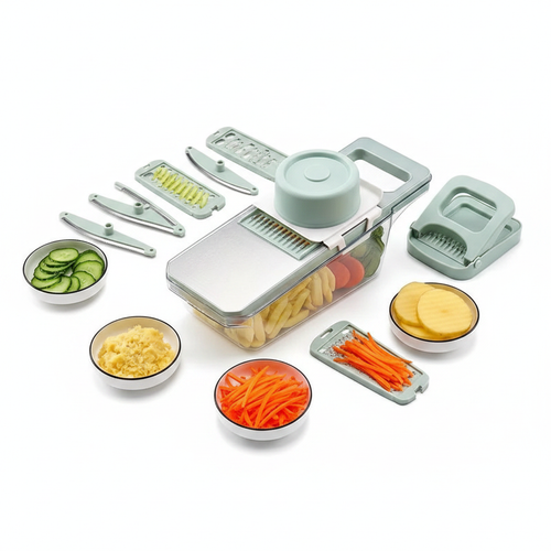 7-Piece Vegetable Slicer & Grater Set on white background