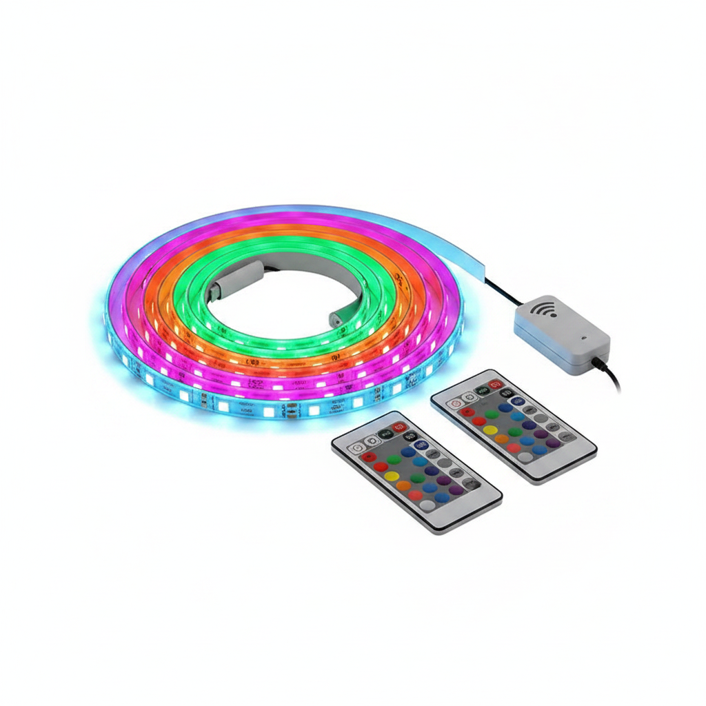 Smart LED Strip Lights on white background