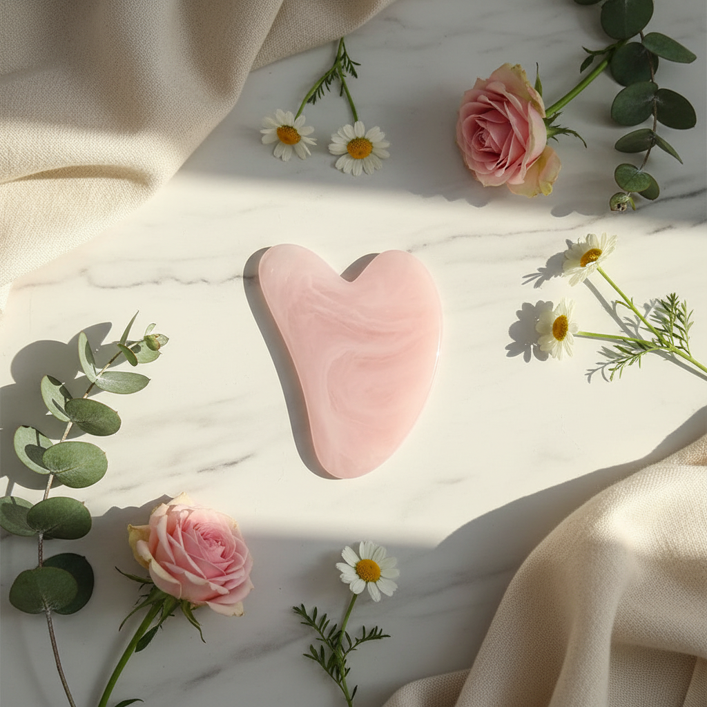 Natural Stone Gua Sha — De-Puff, Sculpt & Boost Circulation in 5 Minutes